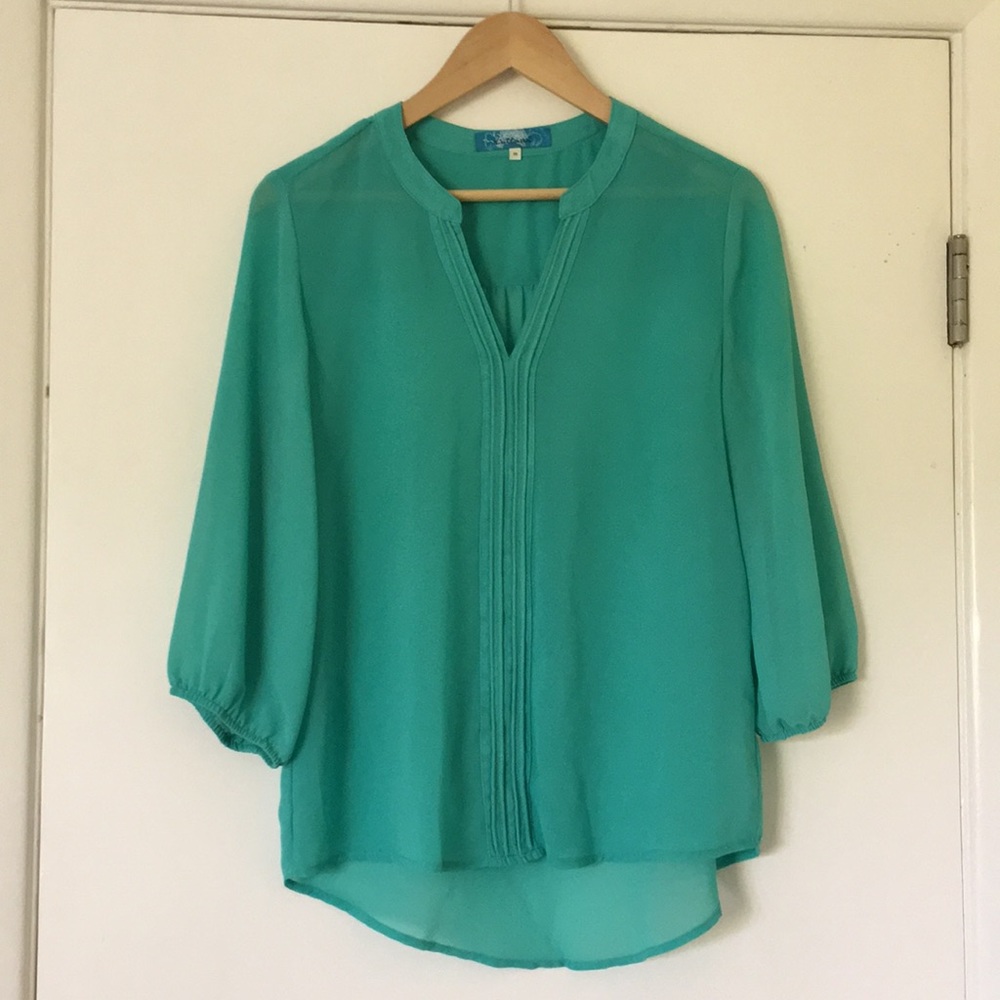 Turquoise blouse - M